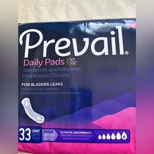Prevail Daily Pads for Bladder Leaks size 6